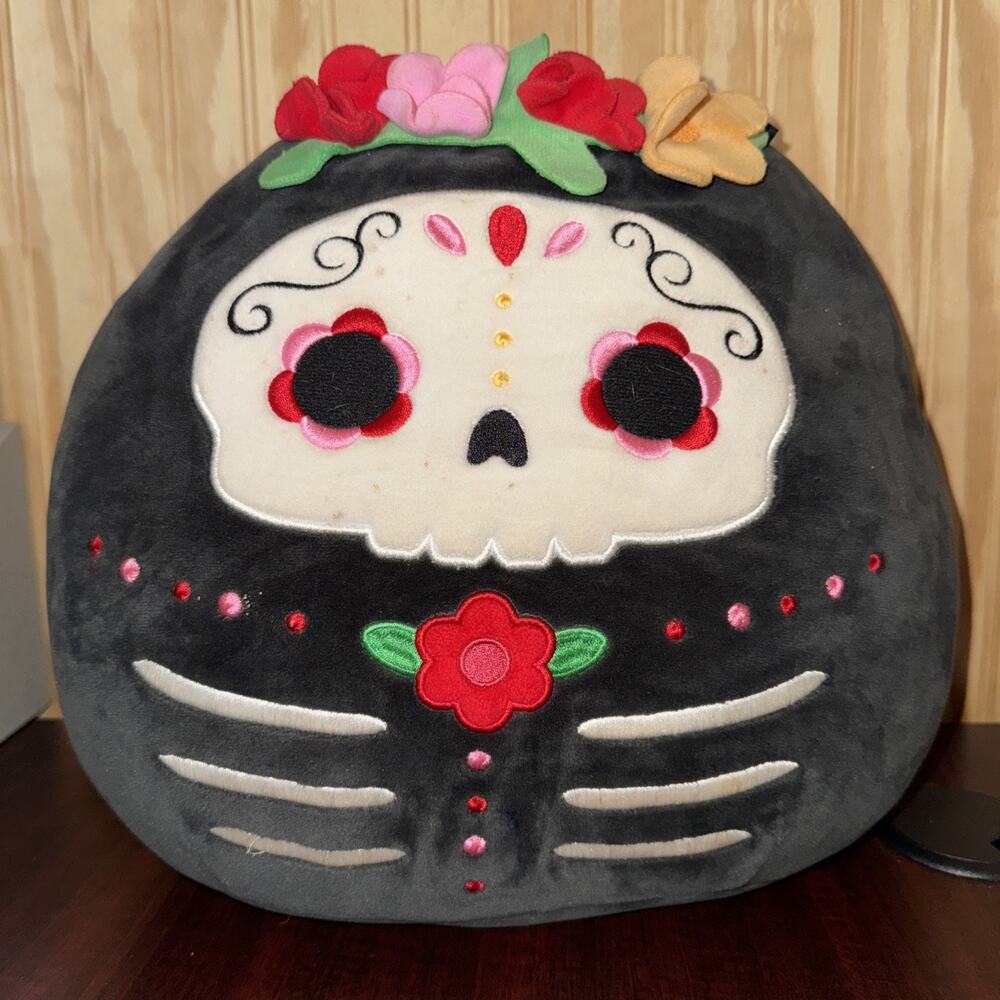 Squishmallows 12” Anessa Sugar Skull Day of the Dead Halloween⭐️
